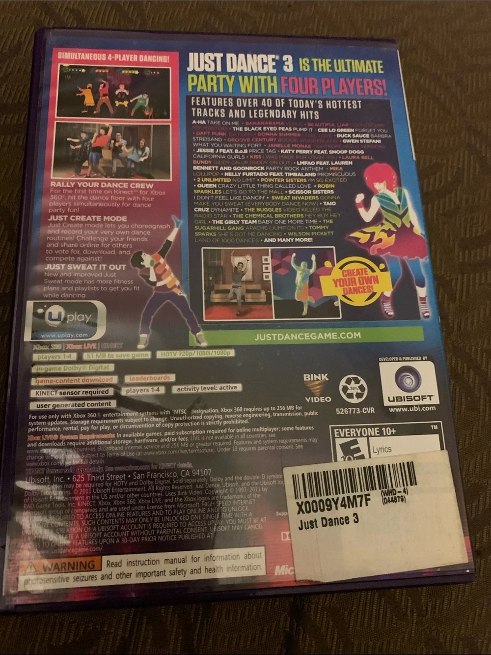 Just Dance 3 (Xbox 360 Kinect) - Ubisoft - Blue